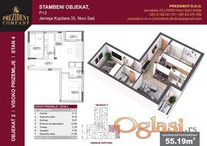 Prodajem stan 55m2 ne ekstra lokaciji, granica Limana i Telepa